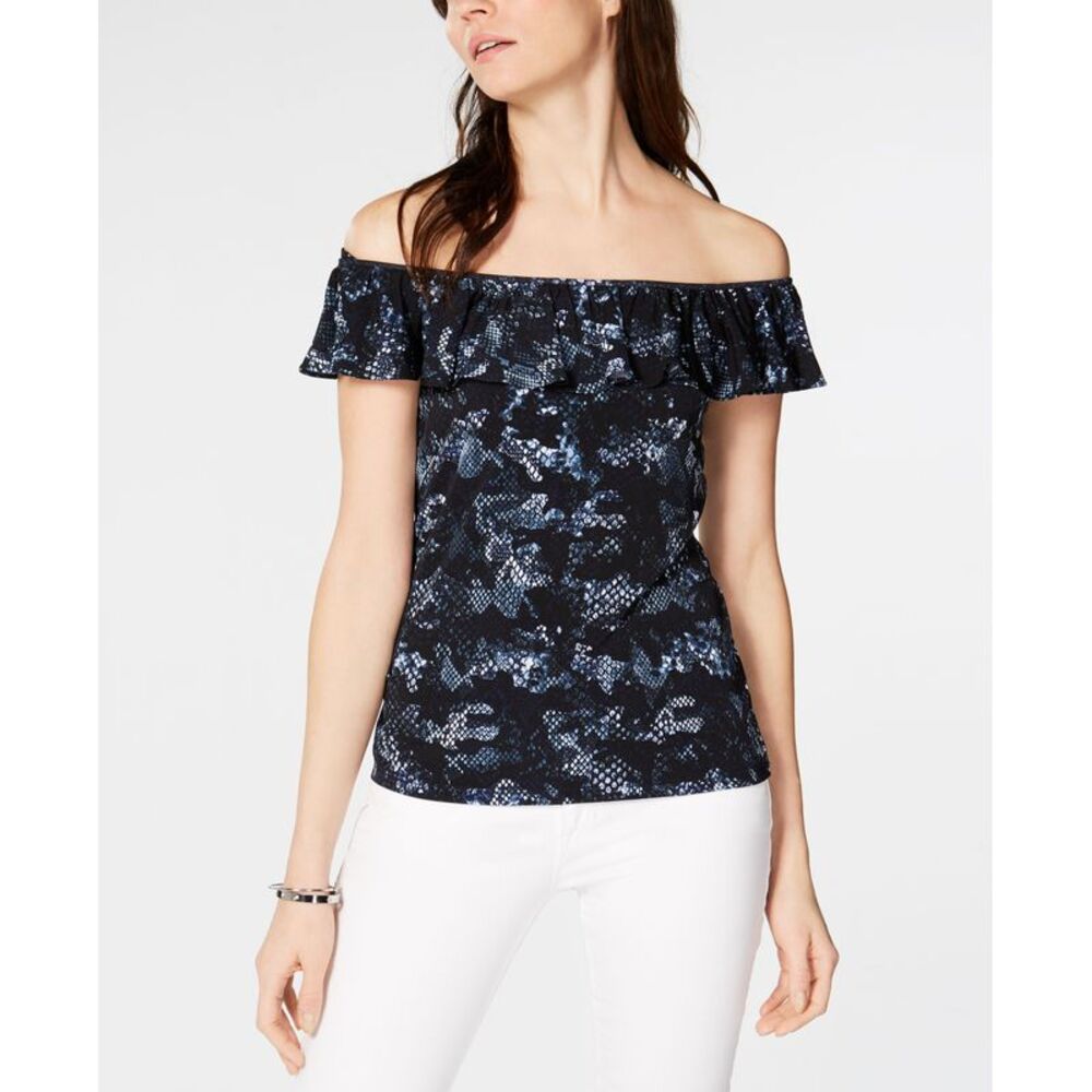 Michael Michael Kors Flounce Off The Shoulder Top
